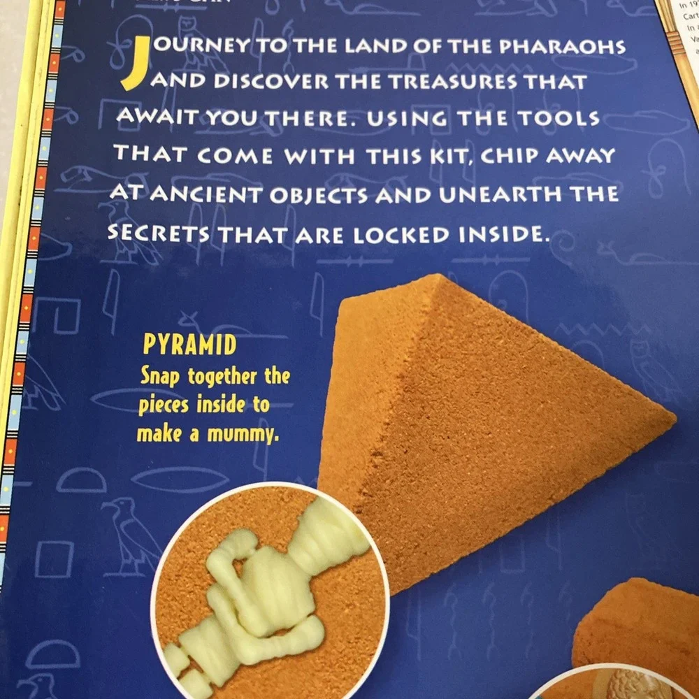 Vtg Go On A Dig Ancient Egyptian Secret Revealed Archaeology Excavation Kit STEM